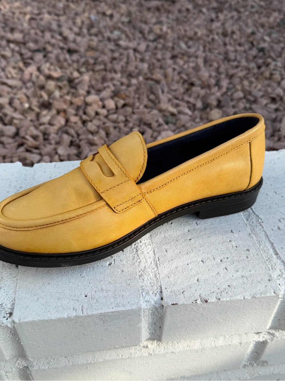 Cole Haan Pinch Maine Classic Penny Leather Loafer Yellow Women 9B - Picture 9 of 16